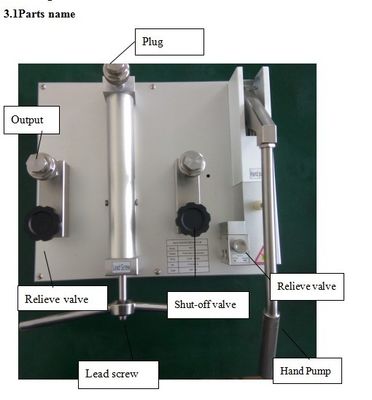 0.95-140bar Pneumatische vergelijkingspomp met uitgangsinterfaceverbinding M20X1.5Fx2 14Kgs